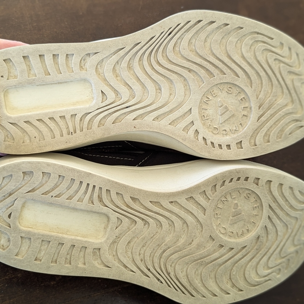 Stella McCartney × Adidas Slip On Black Canvas Trainers Women's 7.5 - Picture 6 of 7